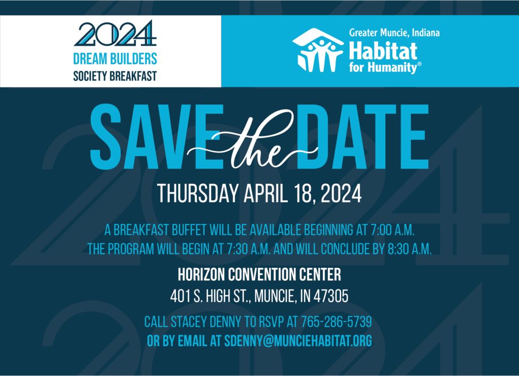 2024 Dream Builders Society Breakfast Save the Date